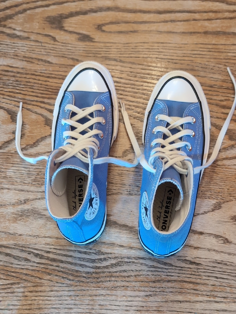 Light Blue Converse High-Top Sneakers - Picture 4 of 4